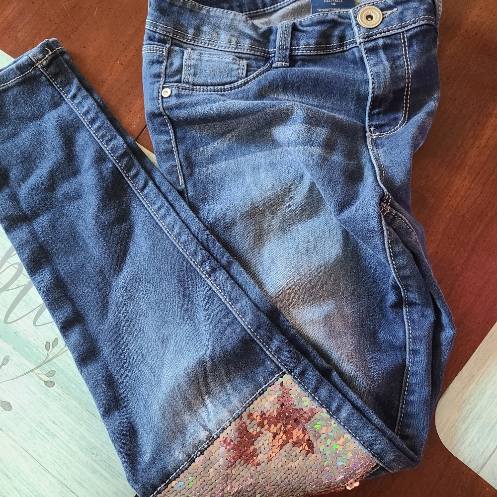 Flip sequin jeans